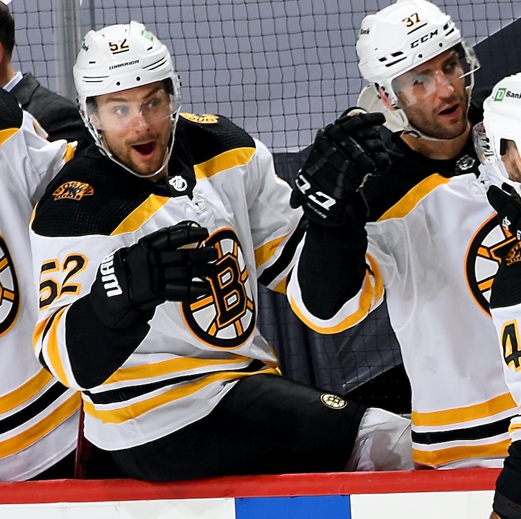 NHLBruins's tweet image. .@kurals9 was all of us. 

#NHLBruins | DK46