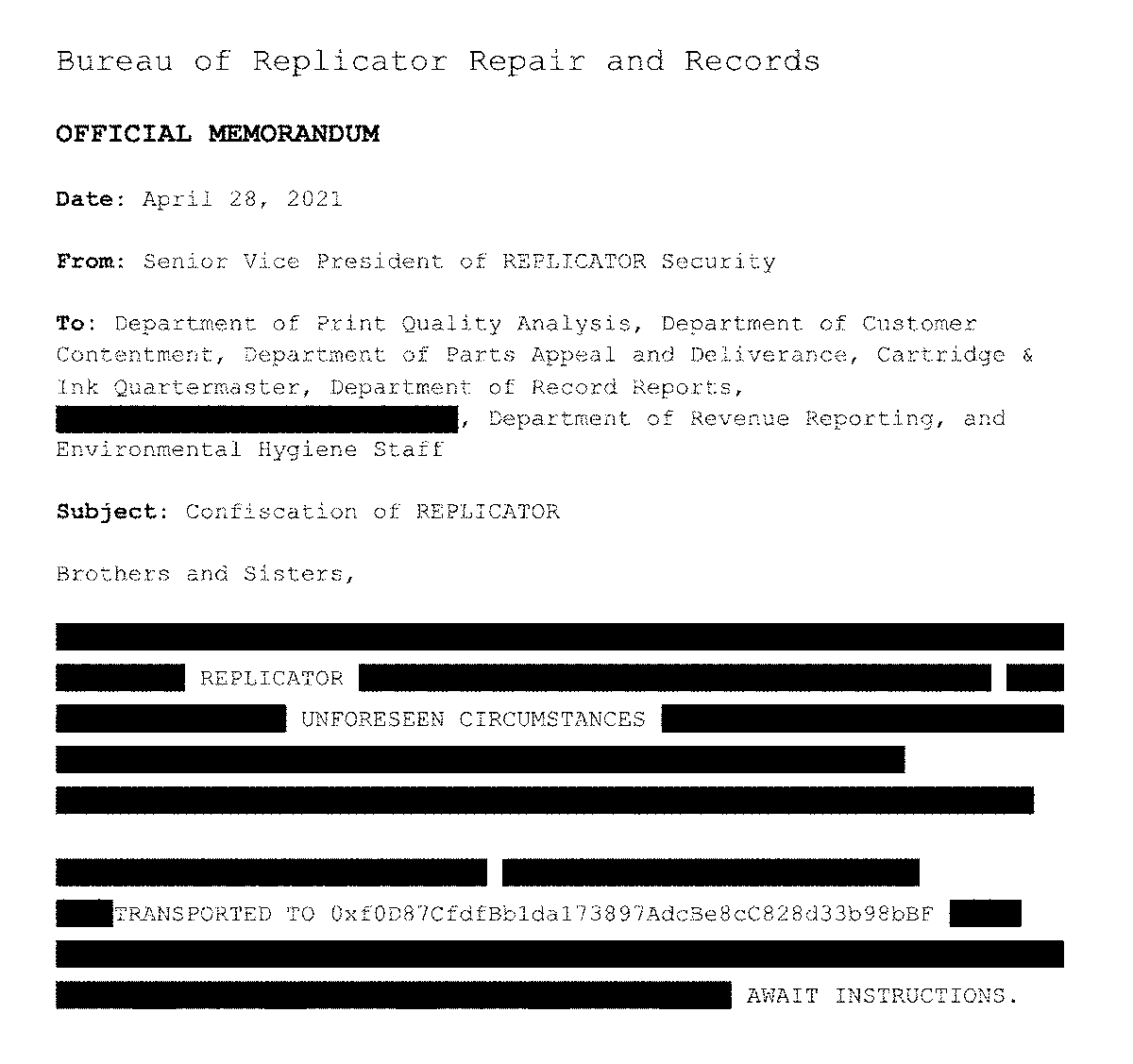Bureau of Replicator Repair & Records (@brrrdao) on Twitter photo 