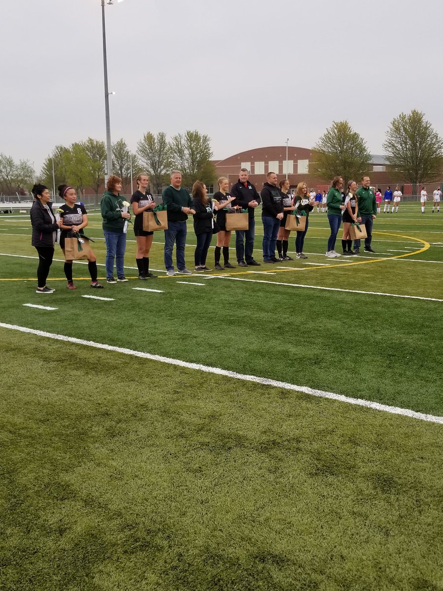 Not the result they wanted, but a great effort and some good soccer by the Wildcats as they recognized our 5 seniors.  Varsity falls 2-0 to Marian while the JV closed out their season with a 1-0 win.