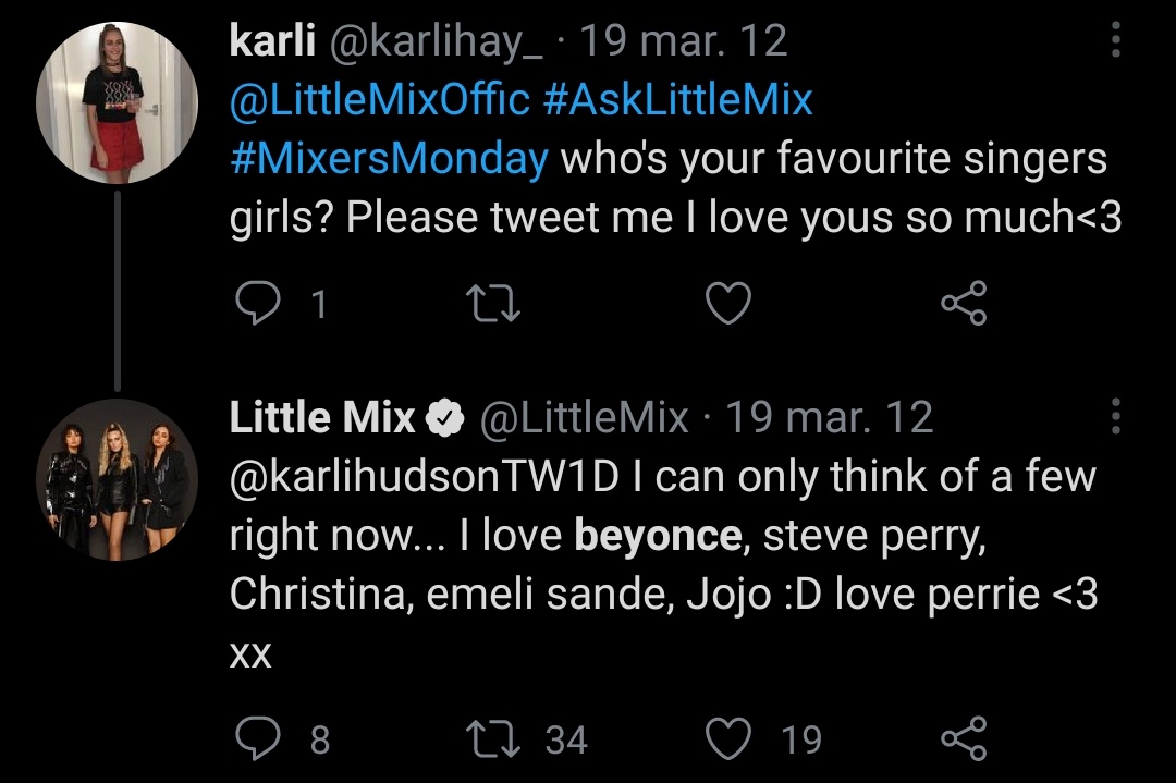 Little Mix answering fan questions about who inspires them/fav artist