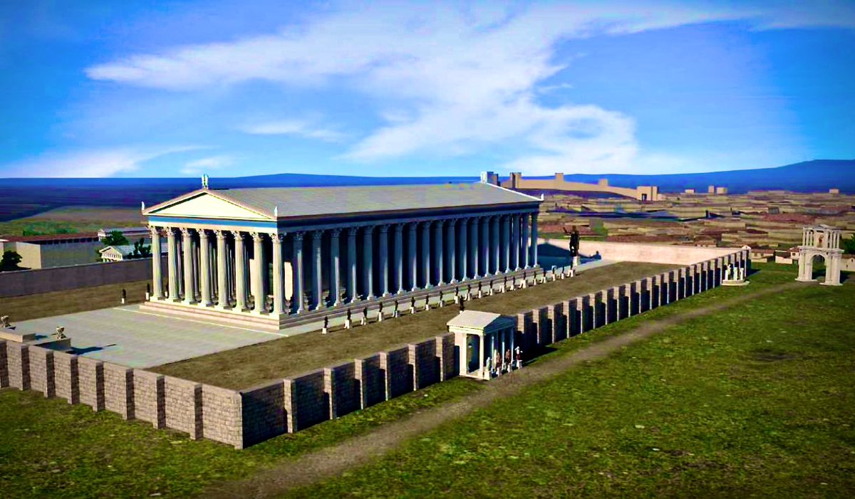 10/12 By 131, construction finished & Hadrian dedicated the temple in a lavish ceremony.Following 600-year-old foundations, the largest temple in Greece–40m longer than the Parthenon–was finally complete, even if it took a few detours along the way!: Tsalkanis et al. 2019