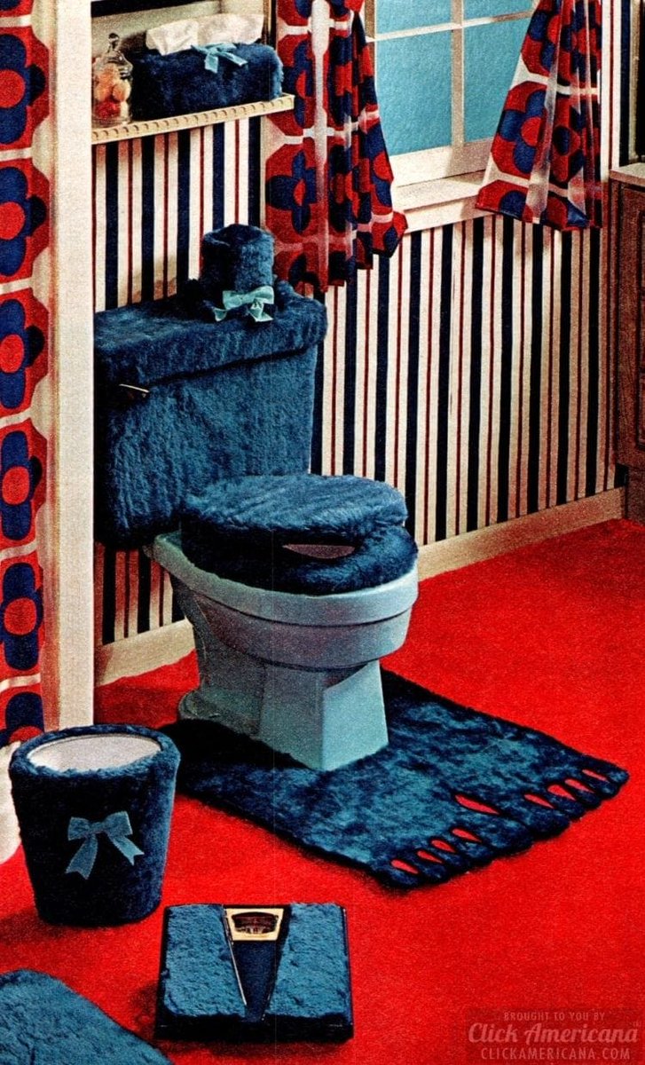 Happy #RetroWednesday! 

Does this blue, furry #toilet remind anybody else of #MonstersInc?! 😆