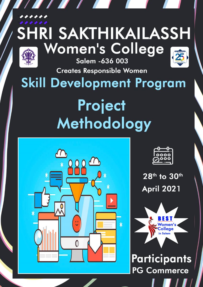 Shrisakthikail2's tweet image. #SkillDevelopmentProgram 
#ProjectMethodology
#ExcellenceInEducation
#StudyAtSakthikailassh
#BestWomensCollegeInSalem
#ExcellentPlacementRecords
#GoodInAcademics
#ChampionInSports #FreeBus #HitechInfra #SafetyDiscipline 
#WeCreateResponsibleWomen
#StaySafeStayHome