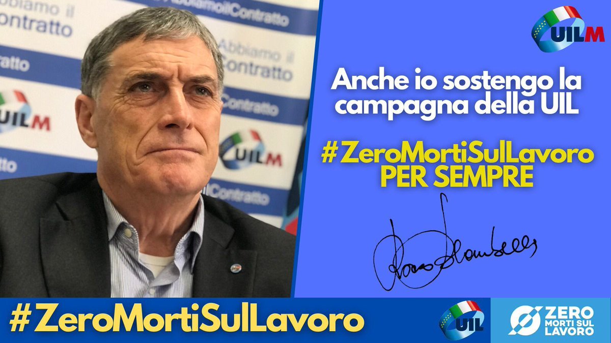 Momoy72's tweet photo. Anche io sostengo la campagna della Uil #ZeroMortiSulLavoro https://t.co/edYyddNJ1O