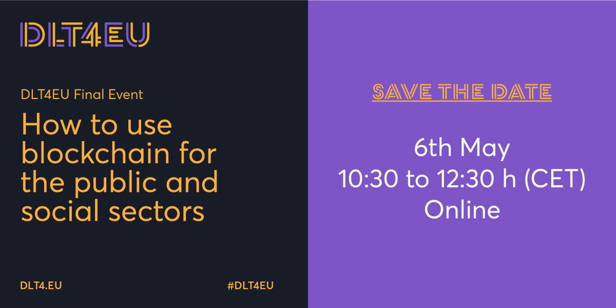 Ideas_4_Change's tweet photo. Haven't registered for the @dlt4eu Final online Event?

The time to know the 3 winning initiatives &amp; to enjoy the #RoundTable with experts of the sector is coming!

🗓️May 6 10:30h

Register here &amp; don't miss the opportunity to be part of this experience🔮

https://t.co/7rQgfGGRbF https://t.co/ia5SWpTEwb