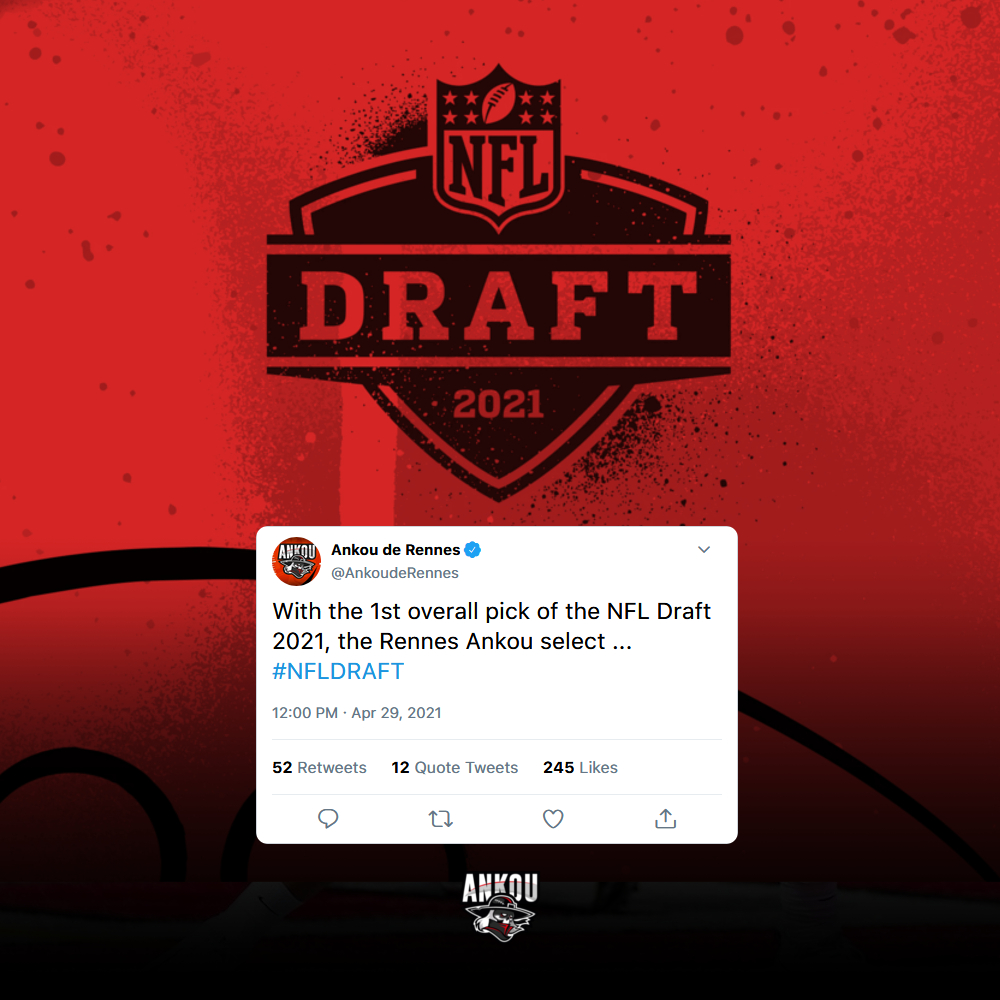 🇺🇸 Et si l'Ankou avait un 1st overall pick à la #nfldraft de cette année ? Tu choisirais qui ?
⌛️ J-1 avant la draft de la <a href="/nfl/">NFL</a> ! Vous pouvez suivre ce superbe évènement grâce à <a href="/touchdownactu/">Touchdownactu</a> <a href="/firstdownfr/">NFL France</a>  @actufootballamericain