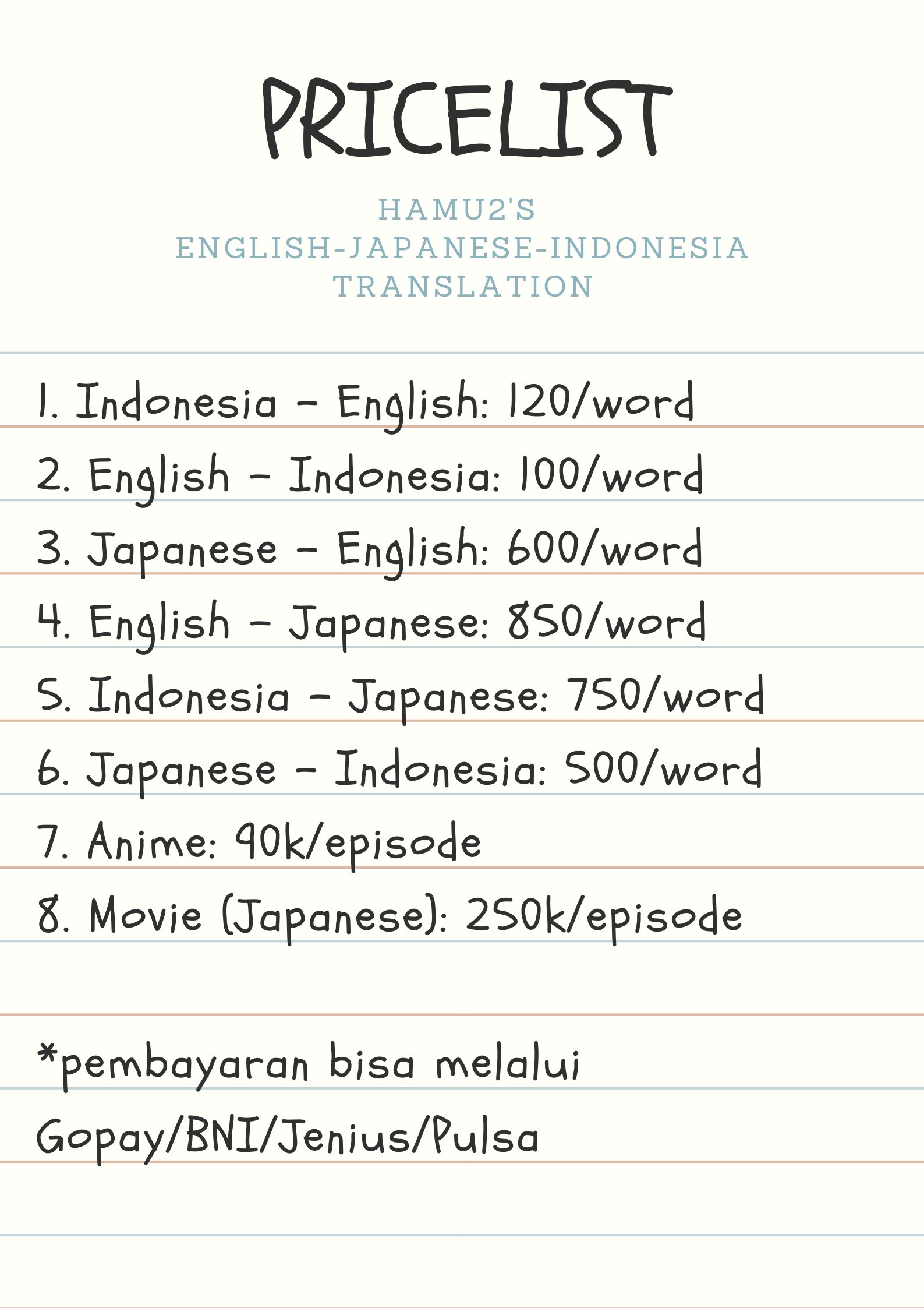 Translate jepang anime ke indonesia