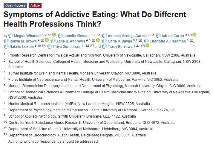 New Paper Published by Prof. Burrows, et al. #Addictive #Eating #Health #food 
<a href="/ProfTBurrows/">Tracy Burrows</a> <a href="/UONPRCPAN/">PRCPAN (University of Newcastle)</a> <a href="/turnerinstitute/">Turner Institute for Brain and Mental Health</a> <a href="/TheFlorey/">The Florey</a> <a href="/MonashBDI/">Monash Biomedicine Discovery Institute</a>  <a href="/HMRIAustralia/">Hunter Medical Research Institute (HMRI)</a> <a href="/LivUniIPH/">Institute of Population Health</a> <a href="/LivUniPsyc/">LivUni Psychology</a> @CYSAResearch <a href="/Austin_Health/">Austin Health</a> <a href="/ACERO_org/">ACERO</a>
Find more details at: : mdpi.com/2076-328X/11/5…