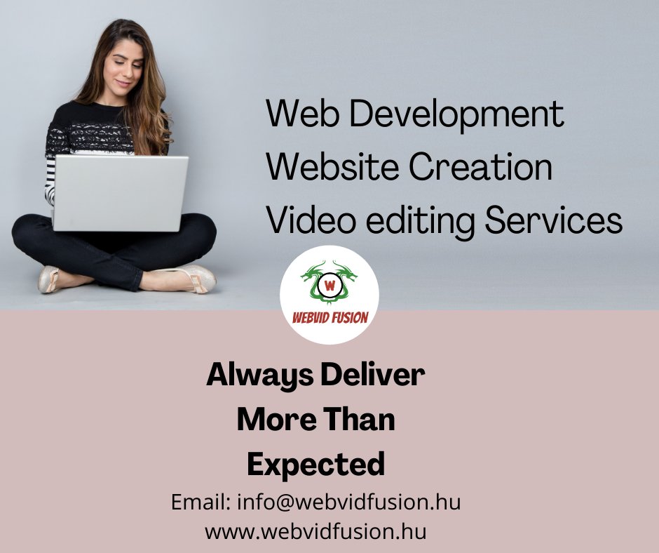 webvideofusion's tweet image. Are you still waiting for a web development service?

WebvidFusion giving you great services by our 
experienced professionals so, what are you waiting for?

Just DM us or email us: info@webvidfusion.hu

And for more info. Visit: webvidfusion.hu

#webvidfusion