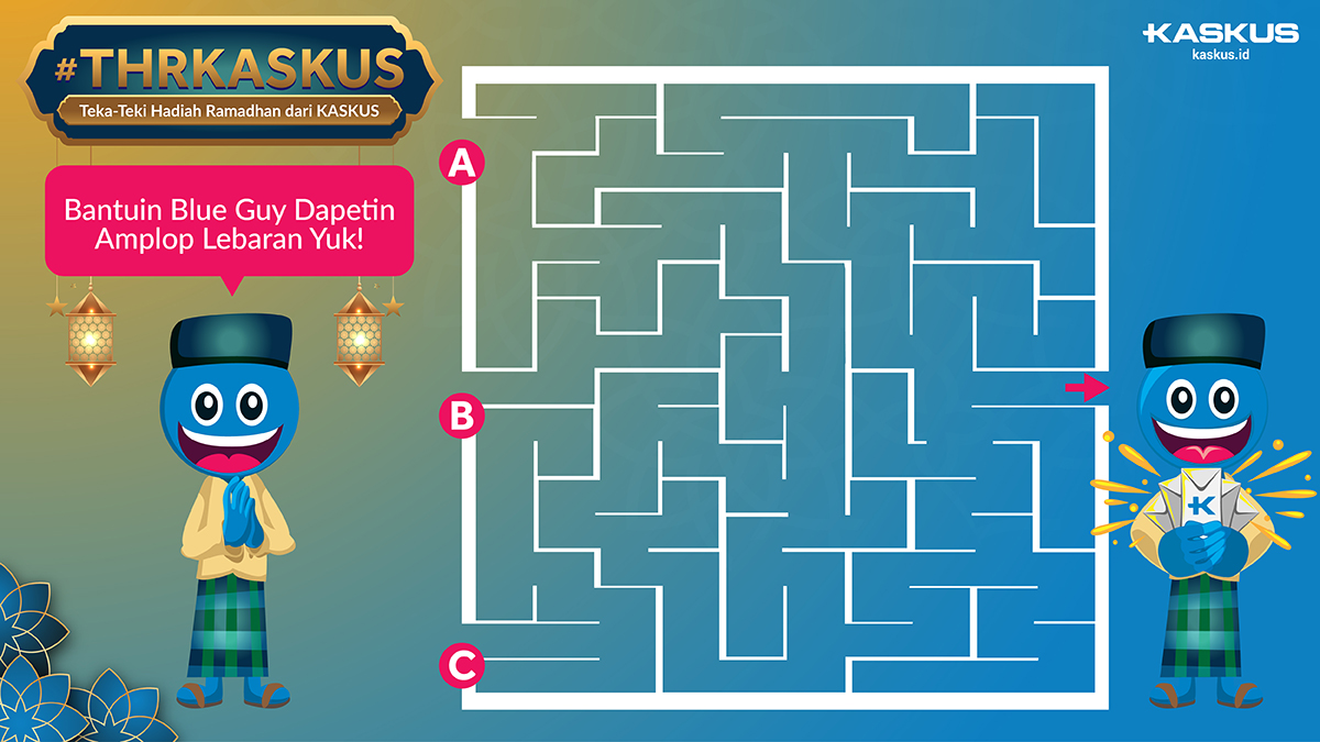 HILAL THR UDAH KELIATAN NIH GAES! Soalnya aku mau bagi-bagi THR total 3 JUTA RUPIAH 🤑

Cara dapetinnya:

🧧 Wajib follow aku.
🧧 Like dan RT tweet ini.
🧧 Bantuin si Blue Guy dapetin amplop lebaran, reply jawabanmu pake hestek #THRKASKUS dan mention teman kamu sebanyak mungkin.