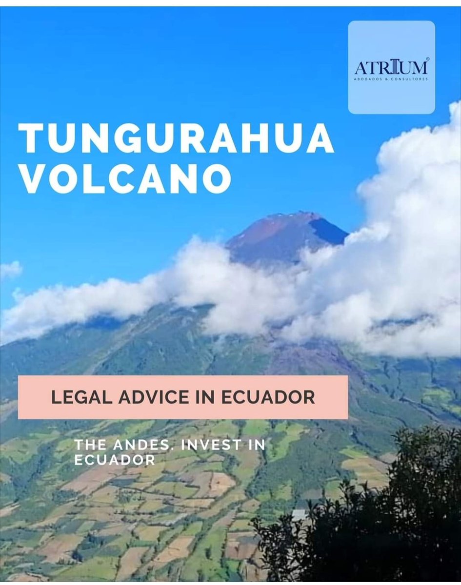abogados_atrium's tweet photo. #signatureexperiences

Ecuador is a fast growing travel destination  rich on biodiversity.
The country provides incentives  to investors.
#investinecuado
#theandes
#ecuador https://t.co/epq3pUDlXB