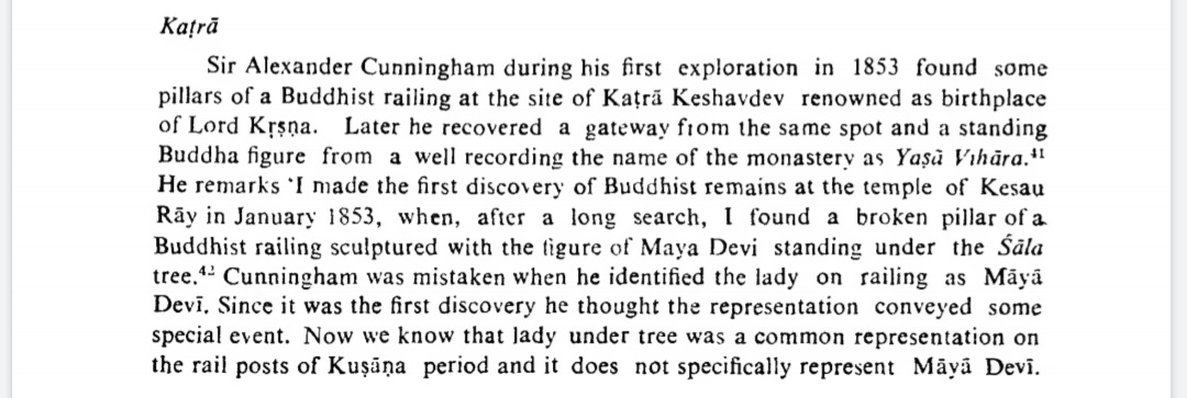 One must also be aware that this theory was sparked by a misconception of Cunningham, which was cleared by RC Sharma, the former curator of Mathura Muesuem in the book "Buddhist Art of Mathura'