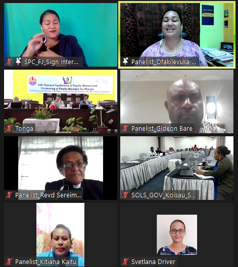 ForumSEC's tweet photo. Talanoa on transformations - Malo @OfaGuttenbeil and #Pacpartnership Pray, Play, Learn, Engage speakers from #PNG, #Fiji, #Tuvalu and #Tonga shifting power dynamics at the root of violence in our homes. #PacificWomenTriennial @unwomenpacific @MFATNZ @AustralianAid @EUPasifika https://t.co/MJnepnKaSi