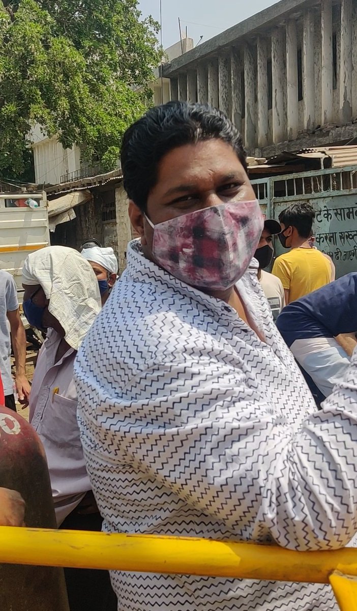Jitender Kumar from Paschim Puri had lost two relatives and was waiting in queue to save his third - brother-in-law. He had lost a relative on Monday. He was waiting since since 4am and we spoke to him around 12 noon.