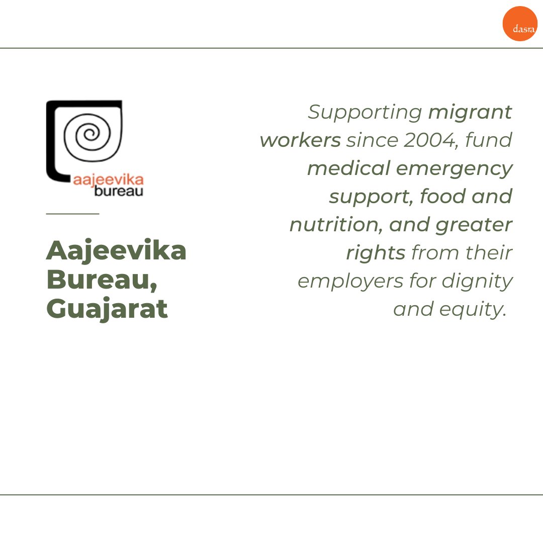 Aajeevika Bureau | GujaratFund medical emergency support, food and nutrition, and greater rights from migrant workers' employers for dignity and equity:  https://www.aajeevika.org/support-us.php  #migrantworkers  #migrantworkercrisis  #donate  #COVIDsupport