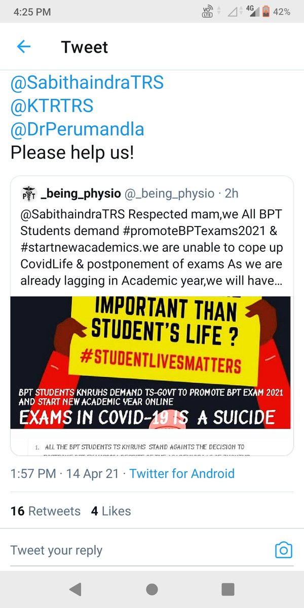 AnjaliRK5's tweet photo. Promote BPT students https://t.co/67B8RjQmoU
