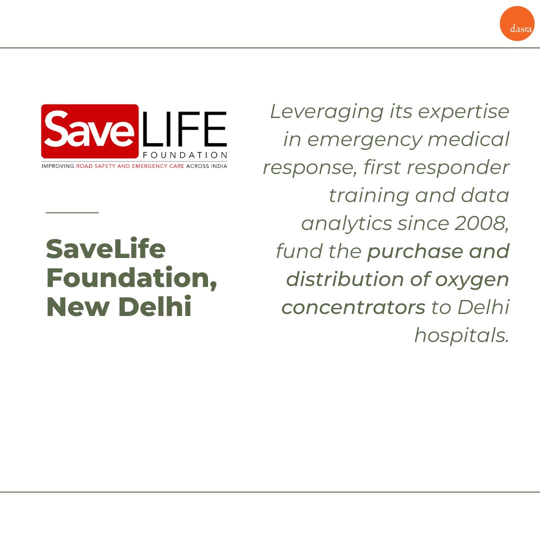 SaveLIFE Foundation | DelhiFund the purchase and distribution of  #oxygen concentrators to  #Delhi hospitals:  https://savelifefoundation.org/  #donate  #COVIDsupport  #Covid19IndiaHelp