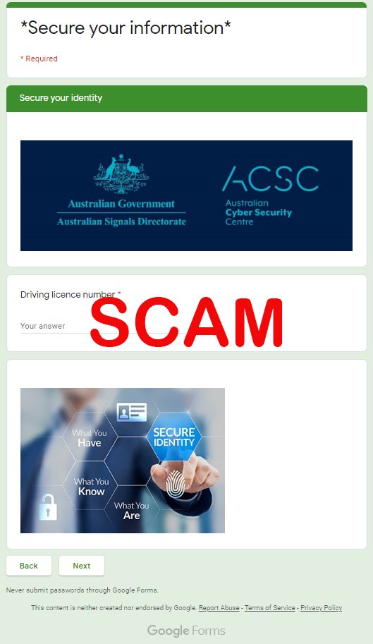 ASDGovAu's tweet photo. Cybercriminals are impersonating the NBN, ACSC and ASD in scams currently circulating. Be vigilant before providing personal information. For advice visit https://t.co/lomrvwfDpD https://t.co/a1Xf2wtG12