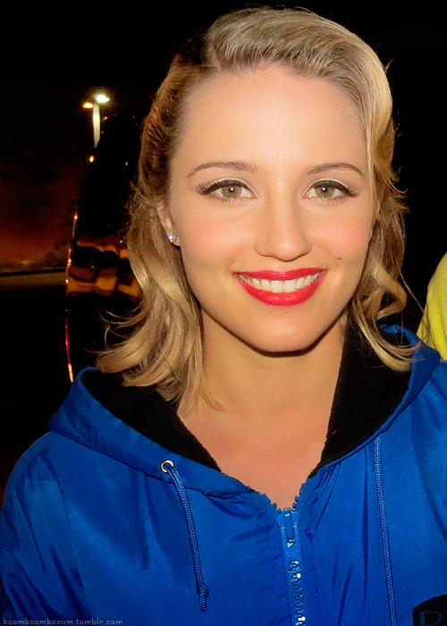Also in 2012, this photo of Dianna filming Nationals was posted.