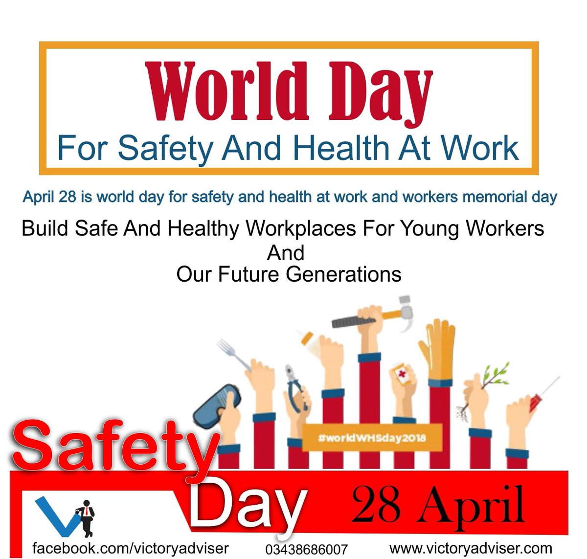 victoryadviser's tweet photo. Make sure your #SafetyFirst  during your work take care your and others health. #CoronaPandemic #Corona  #coronavirus  #CoronaPandemic #Corona2ndWave #COVID19 https://t.co/CFUxWAz4k5