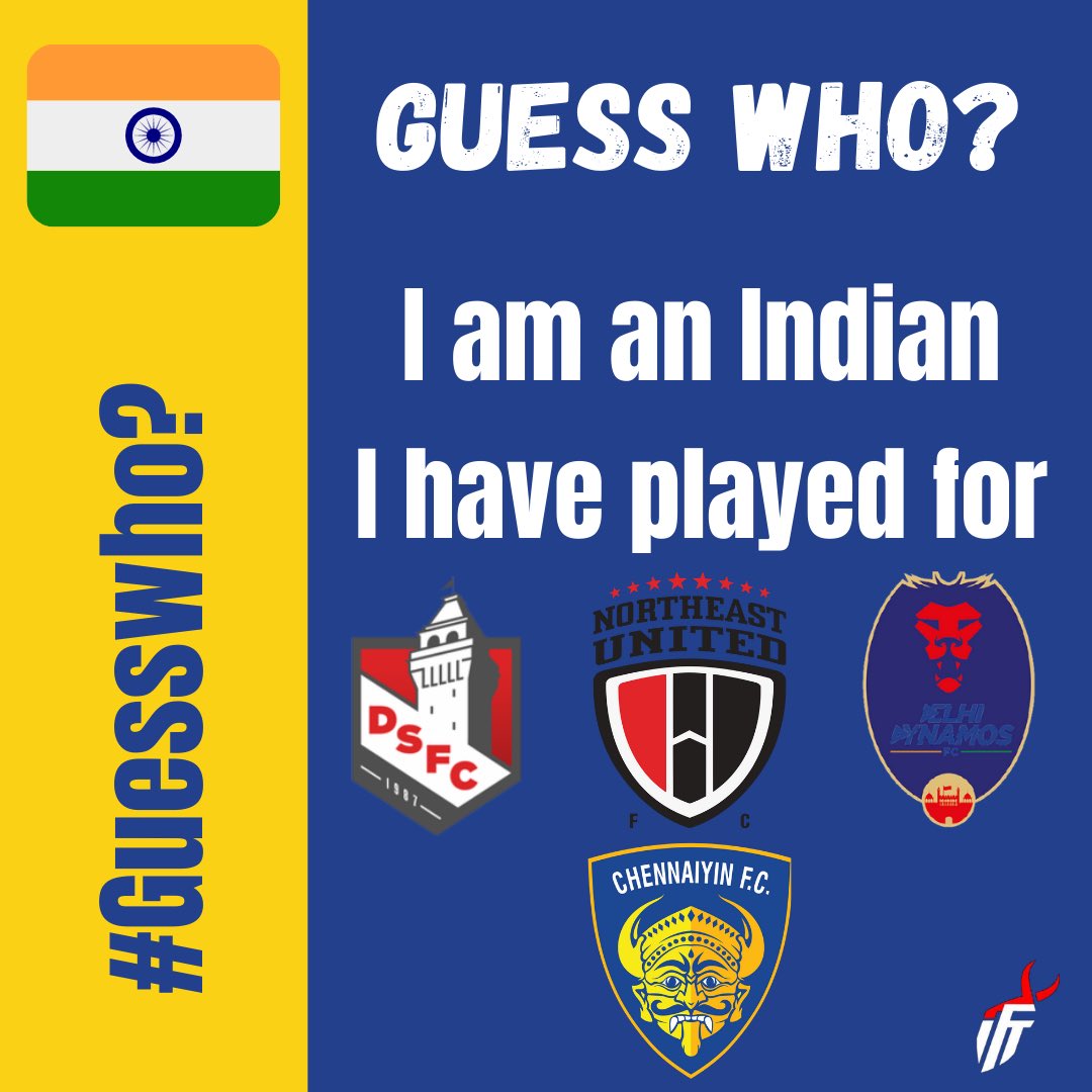 IF_Transfers's tweet photo. Guess who?(Easy one)
#indianfootball #dskshivajians #northeastunitedfc #delhidynamos #chennaiyinfc #guesswho https://t.co/zplhqDpWda