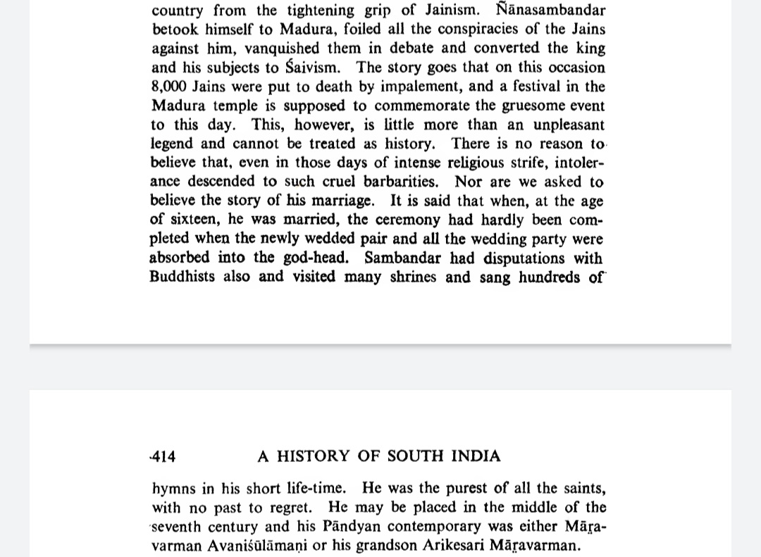 This theory has been rubbished by most historians, including KA Nilkantha Sastri, an authority on South Indian History