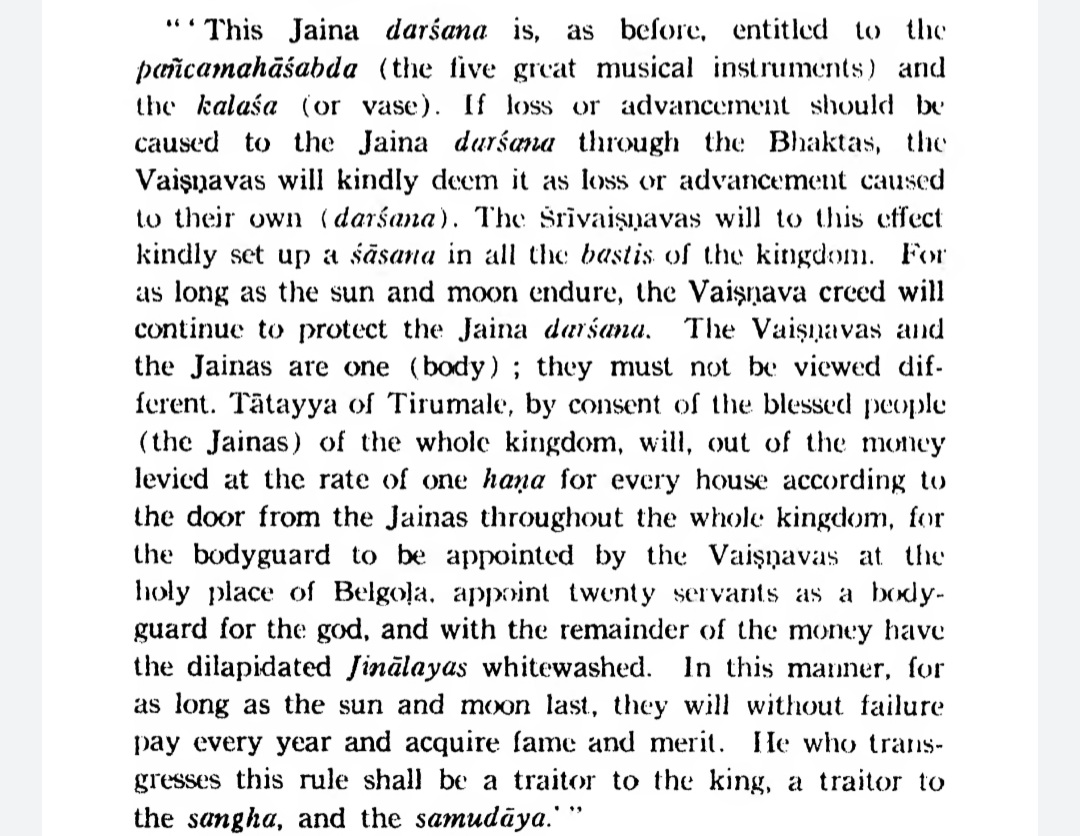 And  @jaiminism in his bias skips an important point. The persecuted Jains took refuge under the Vijaynagara Empire, who treated them with complete respect, and deemed their insult to be an insult of Vaishnavism