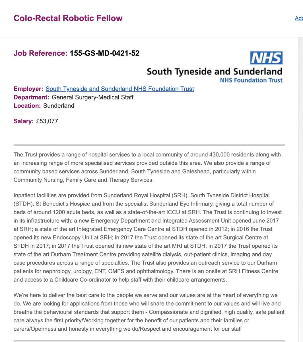 Deena Harji (@deenaharji) on Twitter photo Great to see 👇🏽 <a href="/RCSnews/">The Royal College of Surgeons of England</a> accredited, <a href="/IntuitiveSurg/">Intuitive</a> funded 🤖 fellowship from <a href="/STSFTrust/">South Tyneside and Sunderland NHS Foundation Trust</a> The #colorectalsurgery team have a regional reputation for nuturing excellence amongst surgical trainees <a href="/docfar85/">Farook</a> has kickstarted 🤖 training of many <a href="/ScalpelLena/">Lena WS Ngu 💙</a>, <a href="/oali_22/">Oroog Ali</a> <a href="/TJamesRoyle1/">T James Royle</a> Great to see 👇🏽 <a href="/RCSnews/">The Royal College of Surgeons of England</a> accredited, <a href="/IntuitiveSurg/">Intuitive</a> funded 🤖 fellowship from <a href="/STSFTrust/">South Tyneside and Sunderland NHS Foundation Trust</a> The #colorectalsurgery team have a regional reputation for nuturing excellence amongst surgical trainees <a href="/docfar85/">Farook</a> has kickstarted 🤖 training of many <a href="/ScalpelLena/">Lena WS Ngu 💙</a>, <a href="/oali_22/">Oroog Ali</a> <a href="/TJamesRoyle1/">T James Royle</a>
