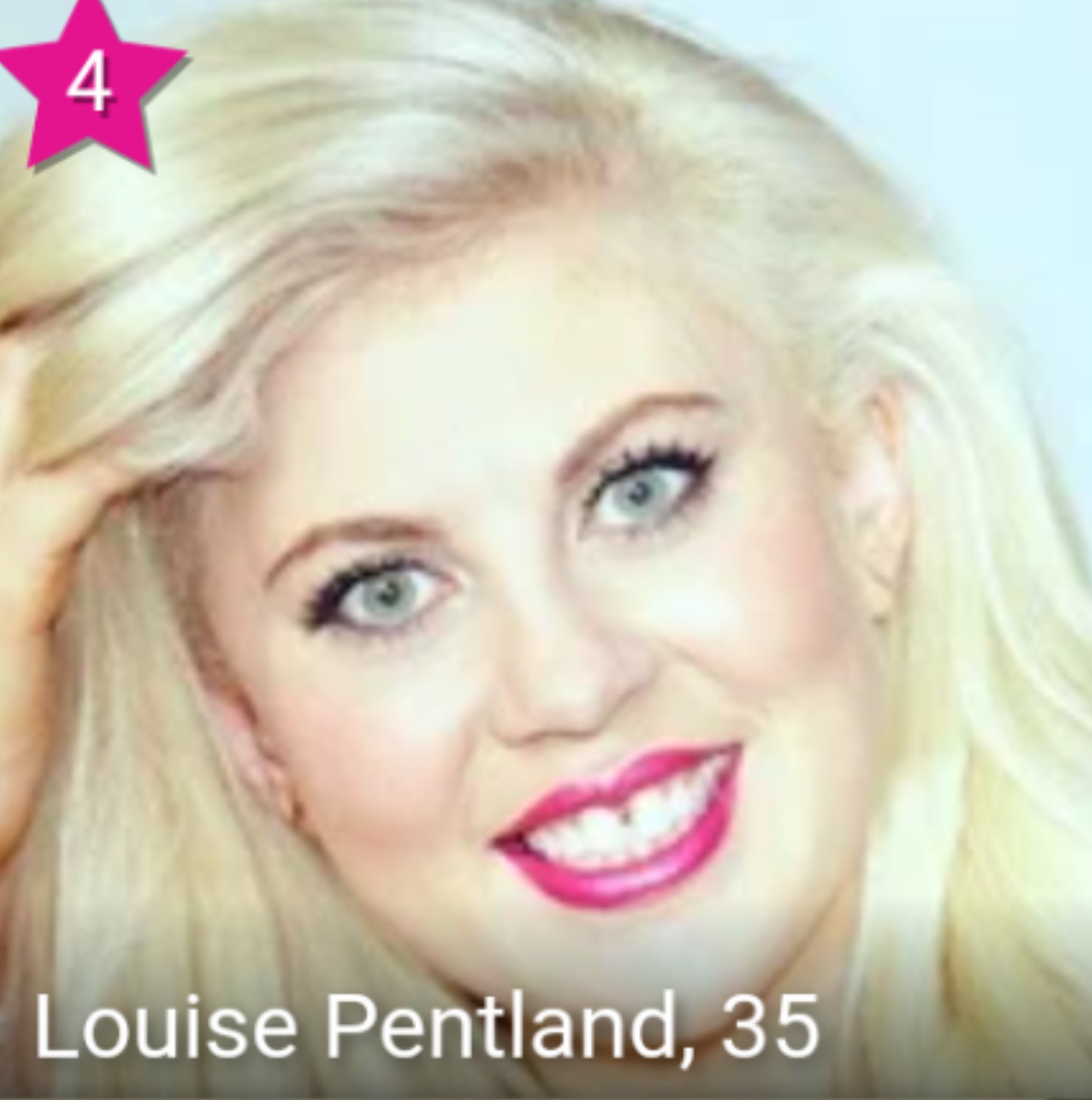  please say \happy birthday louise pentland\ 