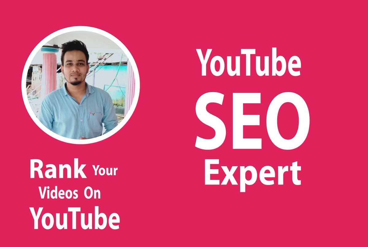 dmtoper's tweet image. Grow your channel organically by doing proper SEO.
I will make your channel Youtube SEO friendly and make sure for rank your video.
 I am professional on this sector for a logn time. Let me know, if you need to rank your video. Just inbox
#YouTube #YouTuber #youtuners #youtubeseo