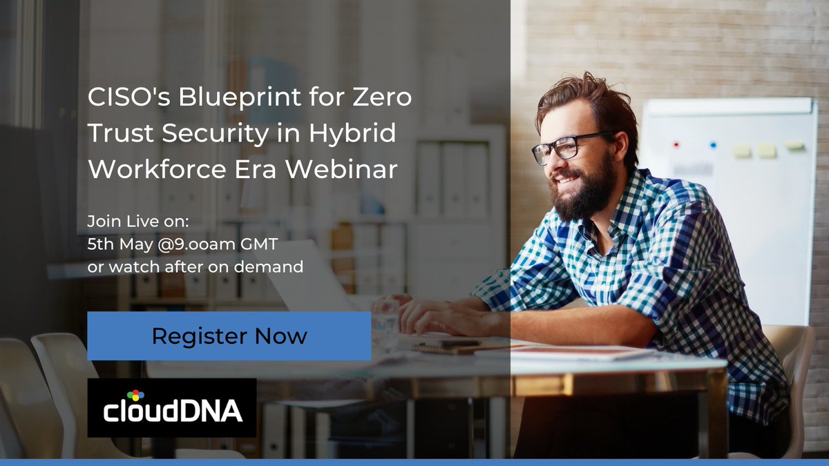 cloudDNA's tweet image. CISOs Blueprint for Zero Trust Security in Hybrid Workforce Era Webinar- Our CTO Al Taylor has been invited to join the #Citrix team to discuss Zero Trust Network Access as part of the new Citrix Summer of Security series. 

Register here zcu.io/9b5v  #CitrixSecurity