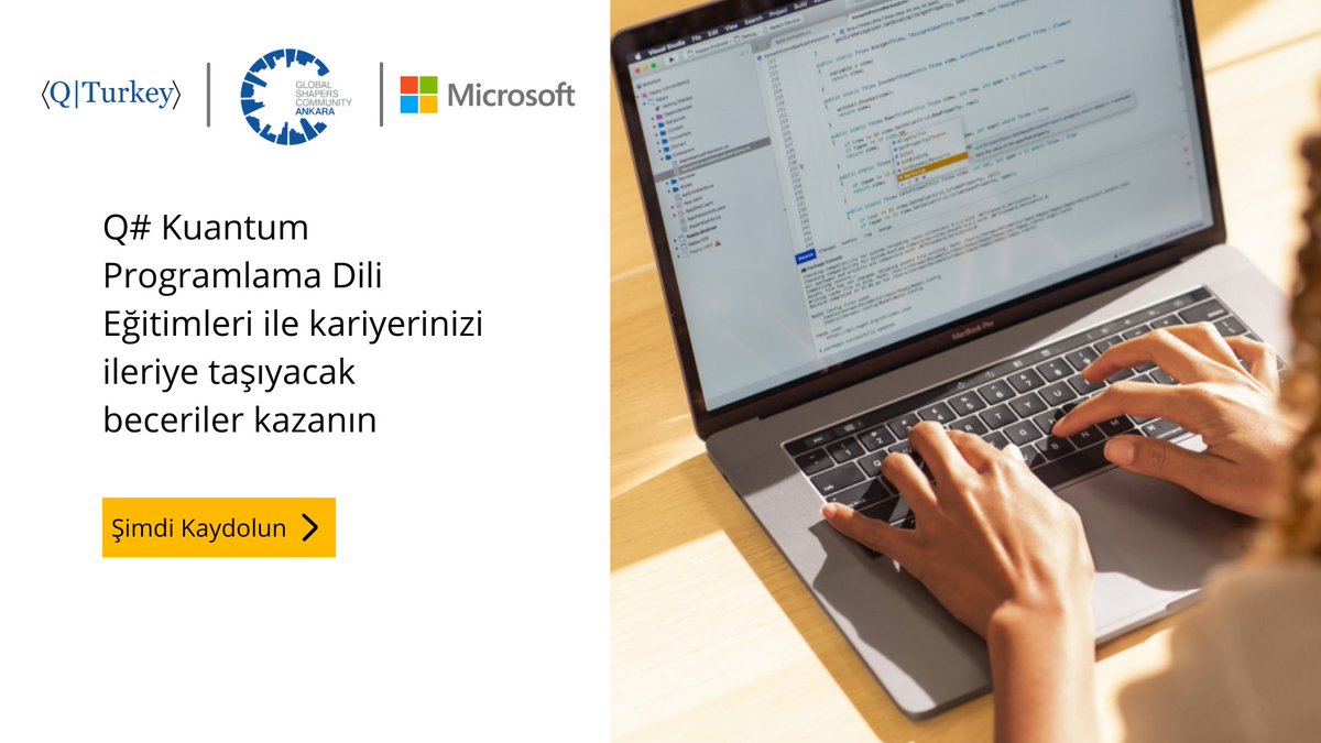 Global Shapers Ankara Hub ve QTurkey işbirliği ile hazırlanan Q# Kuantum Programlama Dili Egitimlerine katılın, donanımlı eğitmenlerden öğrenin, bu alanda nitelikli yeteneklerden biri olun: msft.it/6012VcRHG