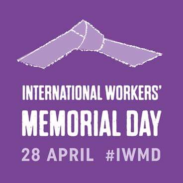 Today is International Workers Memorial Day

Its difficult to hold memorial events, but if you do nothing else to mark  today, please just take a minute or so in silence to think about those workers whose lives have been lost or affected by work

Search & share posts too

#IWMD21