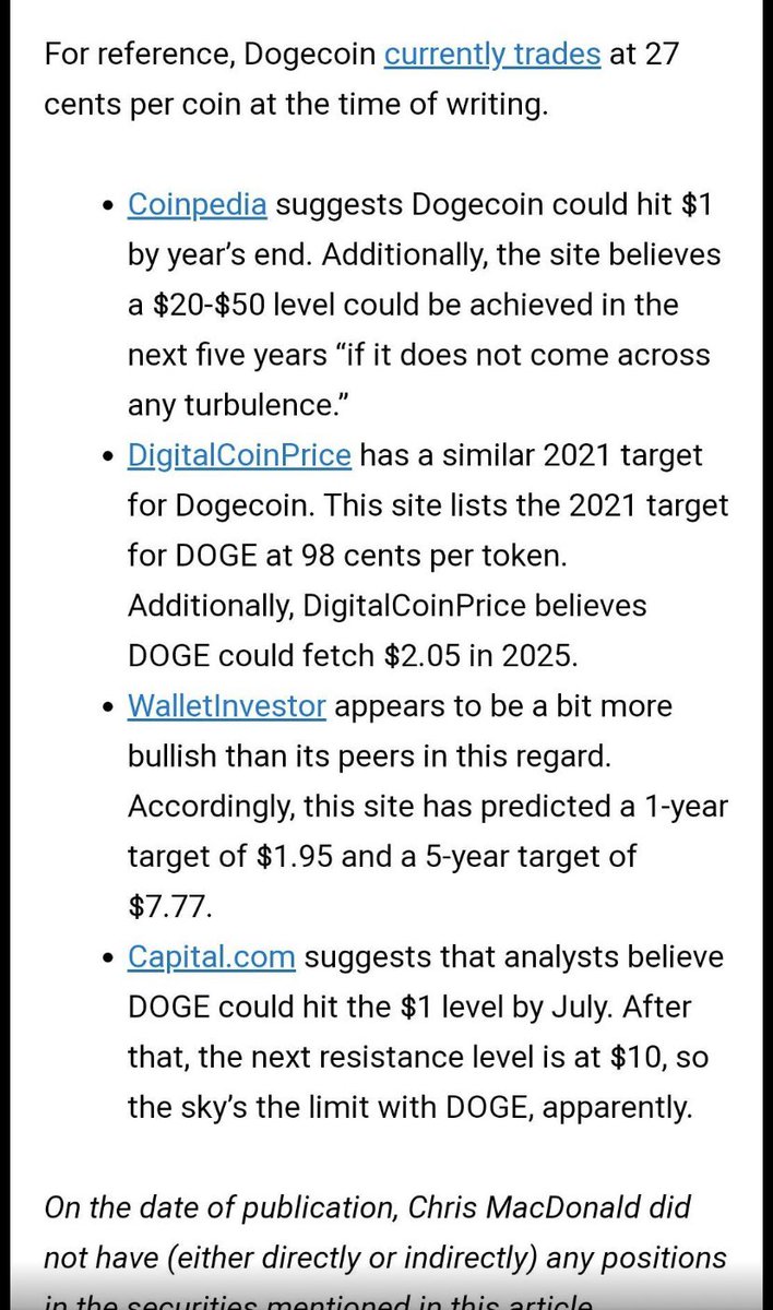 🙌🏻🙌🏻💎💎🙌🏻🙌🏻 #dogecoin #DOGE #dogearmy #DogecoinRise #DogeCoinTo1Dollar TAP RETWEET! this is huge!