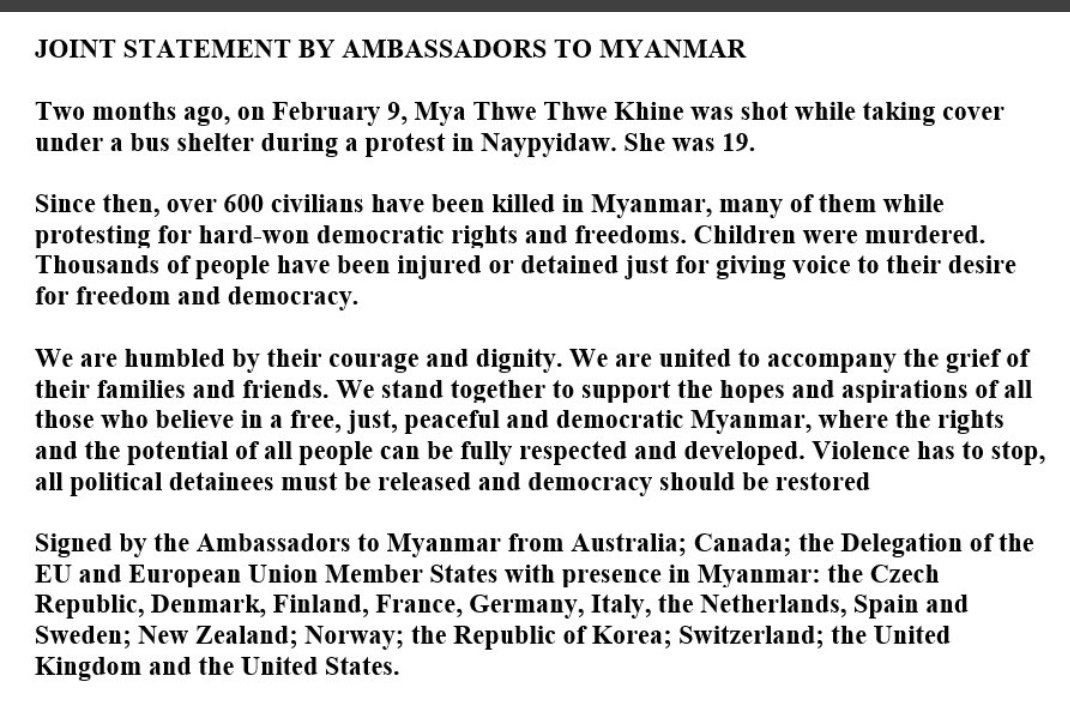HkanhpaSadan's tweet photo. Follow up? MAL is still carrying on with impunity! I am wondering when international communities start helping us to stop him? #WhatsHappeningInMyanmar @ukinmyanmar @USEmbassyBurma @EUMyanmar @zinmaraung1976 https://t.co/Mcx5csOIWy
