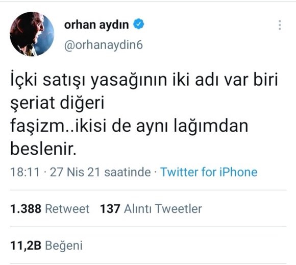 #seriat 
#OrhanAydınTutuklansın 
Uluslararası Sözleşmeler ve #DarbeAnayasası ile bile korunma altına alınan inancı ifade ve yayma hakkı varken savcılar göreve 
Her zaman 'Üslup' uyarısı yapan #AbdestliKonforperestBürokratlar neden @orhanaydin6 karşı  suskun ...
#HunidenBakanAdam