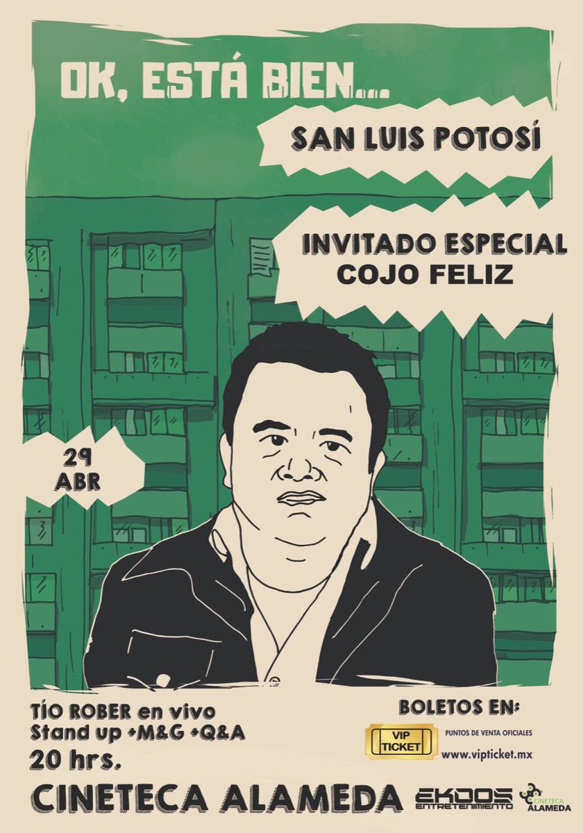 OK, ESTÁ BIEN... 
#sanluipotosi  <a href="/CINETECAALAMEDA/">CINETECAALAMEDA</a>  
<a href="/TeAmoTioRober/">TÍO ROBER</a>  ✌🏻