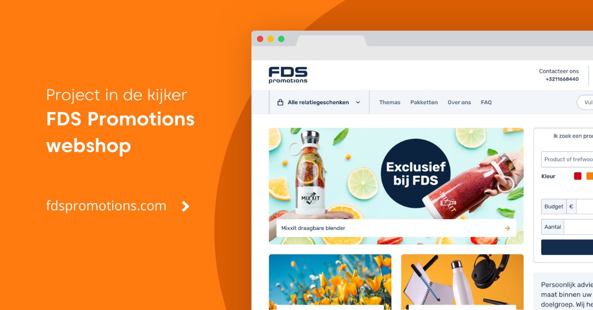 Op zoek naar een leuk relatiegeschenk om je logo op te drukken? In de webshop van FDS Promotions geraak je snel tot het geschikte product dankzij onze custom wizard. Ontdek één van onze nieuwste projecten via fdspromotions.com