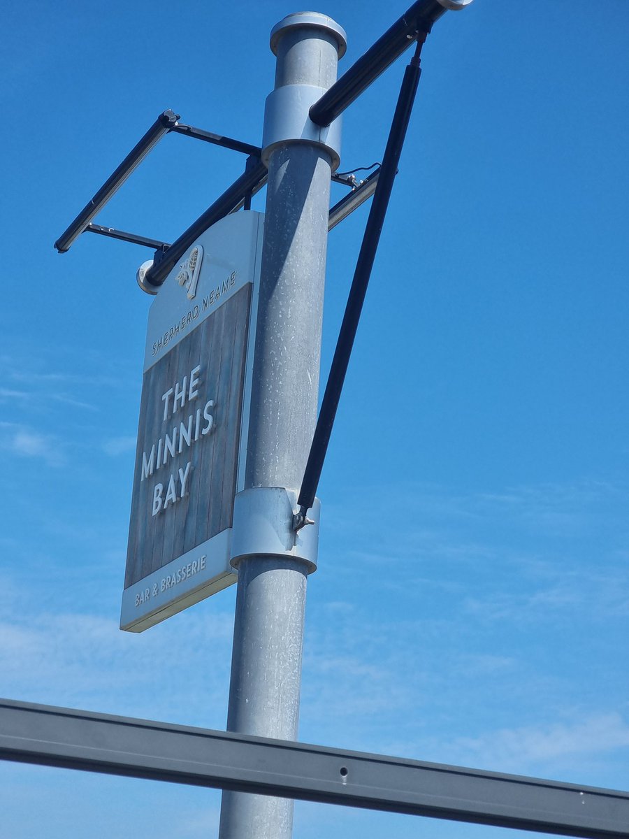 Missed the sea so much through lockdown.  Not to mention the fish and chips.  Thanks to <a href="/theminnis/">The Minnis Bay</a> for great service and fantastic food yesterday. #fishnchips #seaside #minnisbay #beach