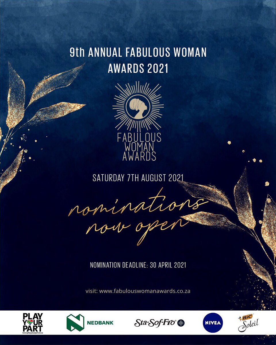 Nominations Open!RT
#fabwomanawards2021