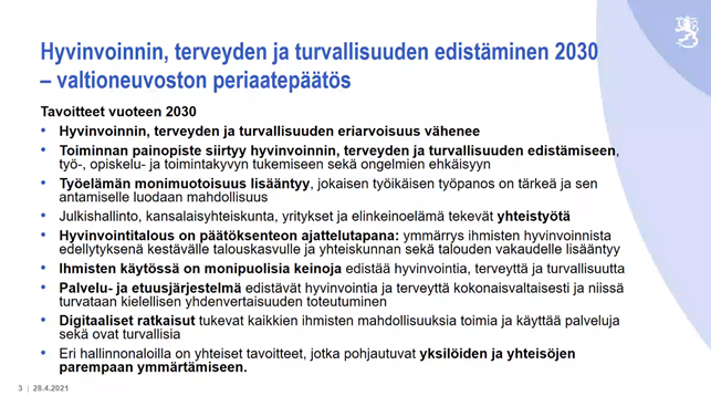 TapaniKa's tweet photo. #Hyte-periaatepäätös antaa myös selkänojaa alueelliseen ja paikalliseen työhön; linjauksia vuoteen 2030 asti, @HeliHatonen @STM_Uutiset.
#kunnat #hyte #TerveKunta #ktnk #yhteistyö #eriarvoisuus #monisektorisuus #yritykset #järjestöt #hyvinvointitalous 
https://t.co/jd1KaU0wy8 https://t.co/7s7AiCz5ud