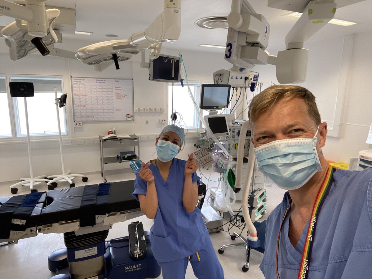Last time I was in this operating theatre it was an overflow ICU, with three critically ill COVID patients. 

Now we’re back to doing surgery in here. Long may it continue! Thank you NHS, thank you vaccine, thank you science. 

(Cameo appearance by <a href="/grashiahn15/">Grasya</a>)