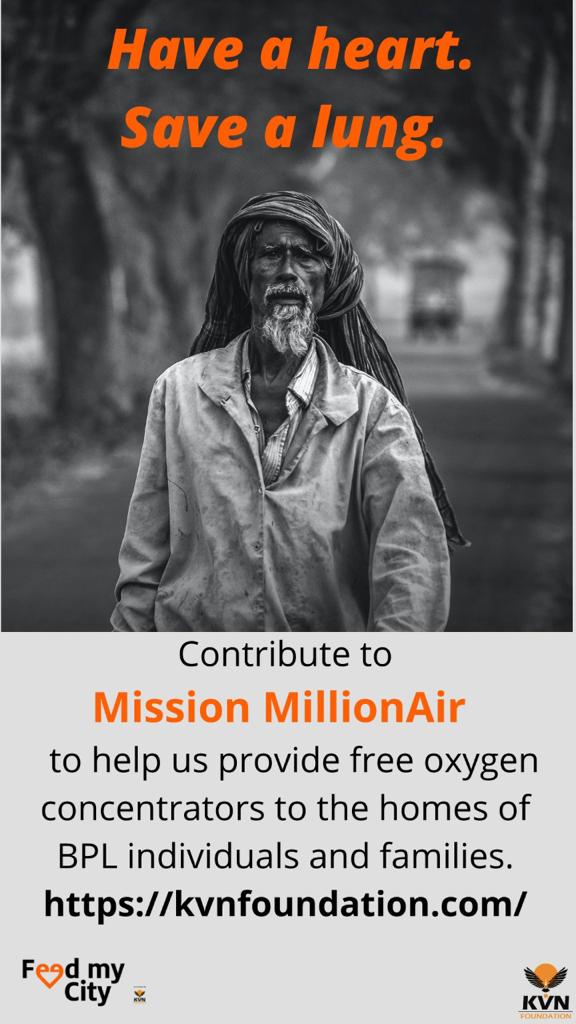 SunielVShetty's tweet photo. We are going through some testing times, but a ray of hope in this is the way our people have joined hands to help each other. I am grateful to be a part of this initiative along with @FeedMyCity1, an initiative of #KVNFoundation, to provide free oxygen concentrators. https://t.co/uhOrvn6tZA