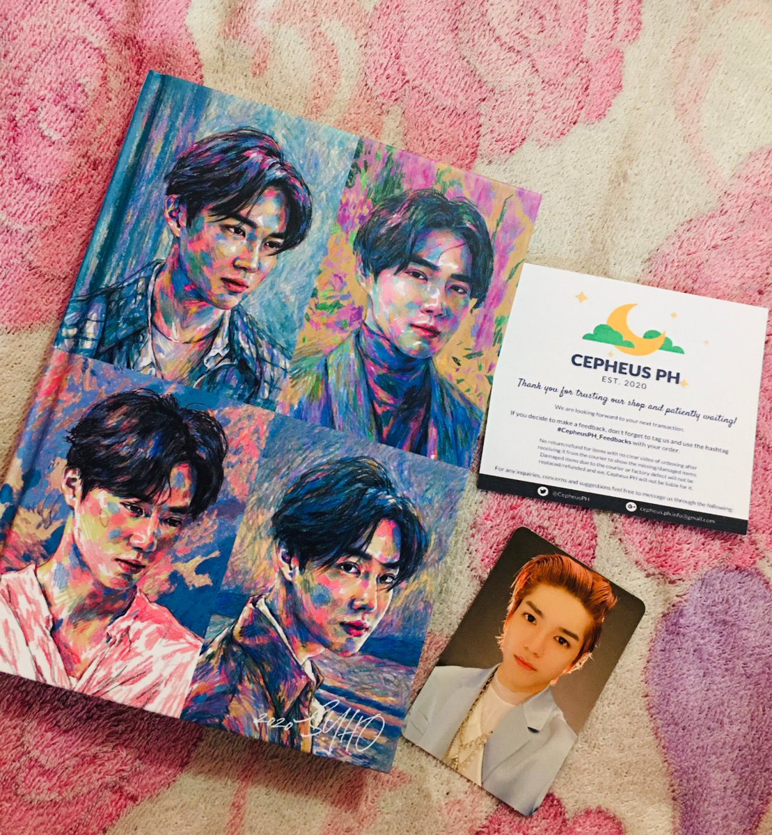 nrmnie's tweet image. Suho Self portrait Album and Taeyong Future PC safely arrived today !!  #CepheusPH_Feedbacks