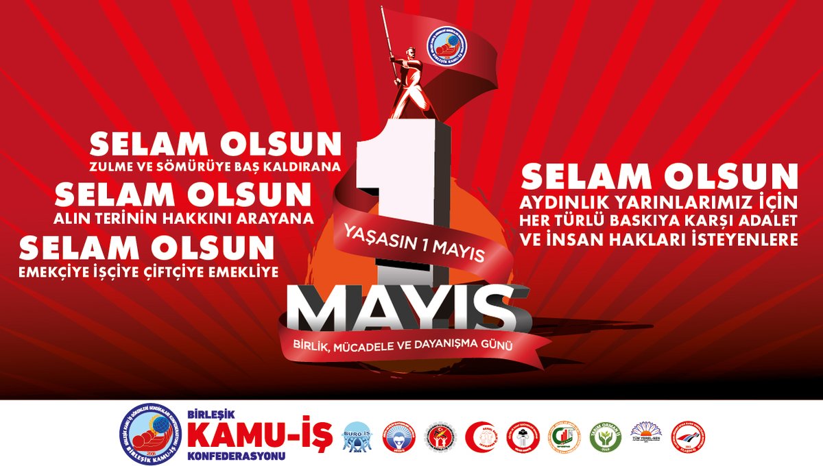 Selam olsun alanları dolduranlara,
Selam olsun zulme ve sömürüye başkaldıranlara, 
Selam olsun alın terinin hakkını arayanlara!

bit.ly/3vjq2kO