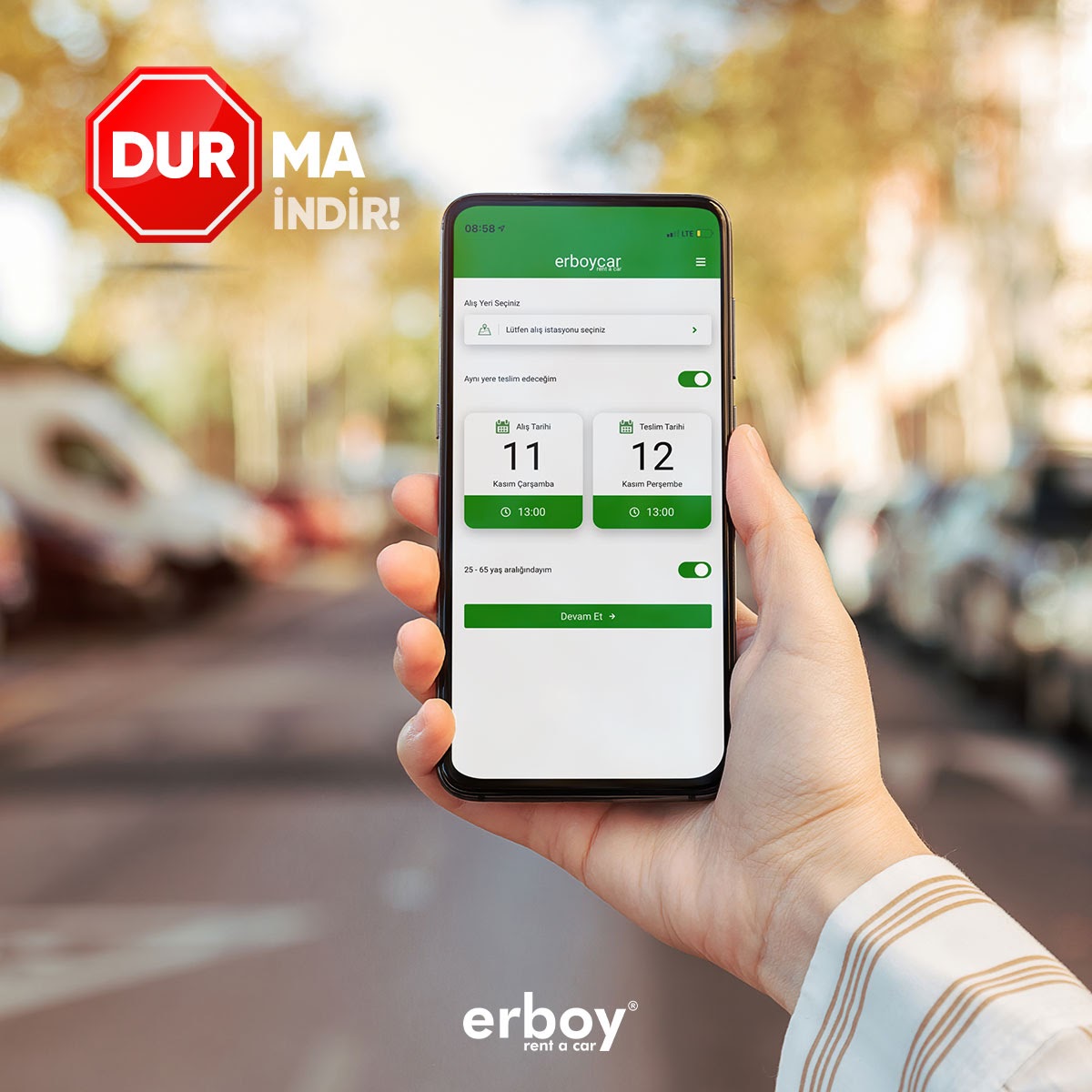 Çok kısa sürede işinize ve zevkinize en uygun araçları kiralamak çok kolay. Uygulamamızı Google Play Store ya da App Store'dan indirin kampanyalarımız ve araçlarımızdan kolayca haberdar olun. 
#erboycar #araçkiralama #kiralıkaraç #adnanmendereshavalimanı #izmir