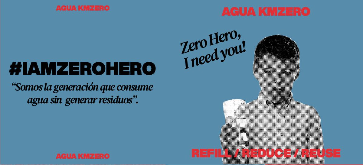 📢😌 @AguaKMZERO convierte a los consumidores en héroes. “I am Zero Hero” es el lema que que ha proclamado en el evento de innovación para el sector #Horeca celebrado el pasado 22 al 24 de marzo. elmundoecologico.es/gastronomia-ec…