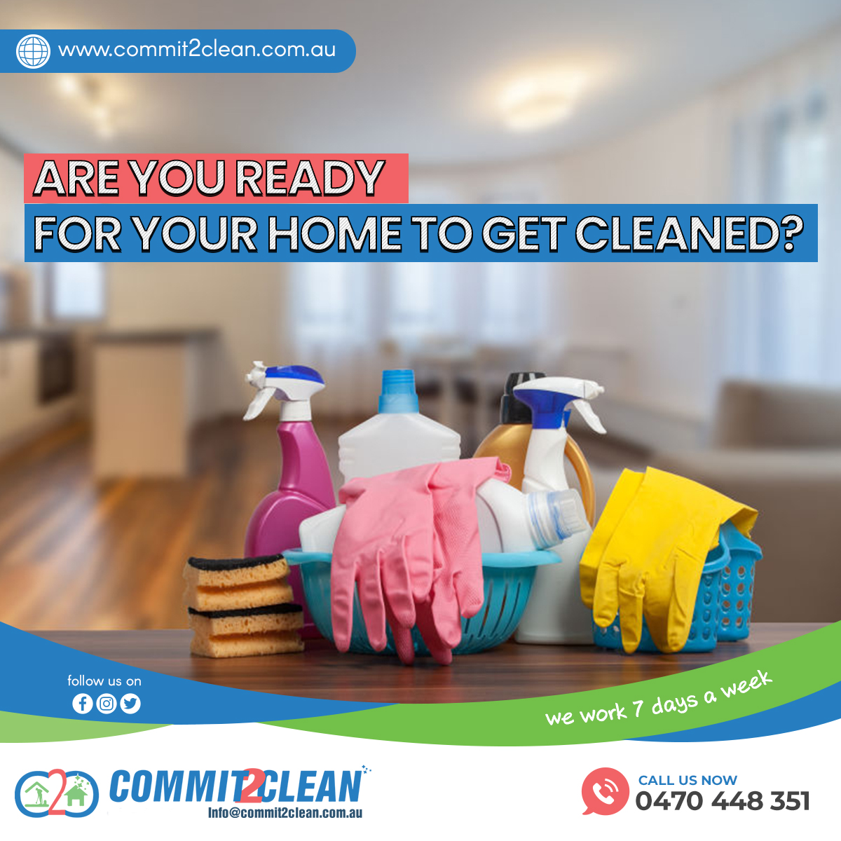 commit_2clean's tweet image. If the thought of scrubbing and cleaning the whole place stresses you out,
Why not choose the next best option and hire expert cleaners to do the work for you.
To book our cleaning service:
☎️ Call us at 0470 448 351
#commit2clean #cleaningservices #carpetcleaningmelbourne