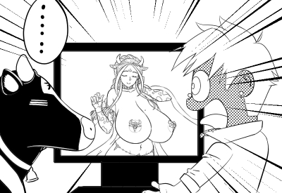 悪の女幹部ペリジーニュームーンにて、「牛神様 アナザーVer.」のキャラデザイン、イベント原画を担当させていただきました!
アナザーVerということで、2の牛神様とは別存在とのことです!
CGも気合い入れて描いてますので、よろしくお願いいたします!
https://t.co/QBCvRXDrkx
#悪の女幹部PNM