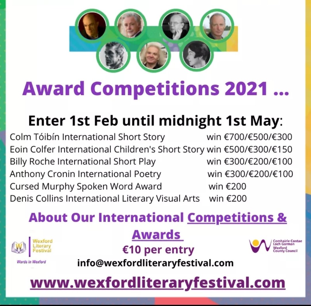 Wexford Lit Fest (@wexfordlitfest) on Twitter photo 3 days left hit link! wexfordliteraryfestival.com/competitions-a… #writerscommunity #visitwexford <a href="/IrishWritersCtr/">Irish Writers Centre</a> 3 days left hit link! wexfordliteraryfestival.com/competitions-a… #writerscommunity #visitwexford <a href="/IrishWritersCtr/">Irish Writers Centre</a>